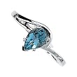 14K White Gold Aquamarine Ring
