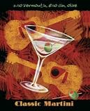Classic Martini by Thomas Wood. Art Print Poster 8 inches width by 10 inches height. Highest Quality Art Poster Print