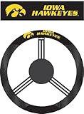 NCAA Iowa Hawkeyes Poly-Suede Steering Wheel Cover