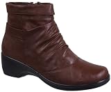 Easy Street Women's Hampshire Ankle Boot,Brown,9 D US