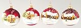 6 bemalte Christbaumkugeln Ø 7cm LANDSCHAFT #X131560