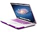 Macbook Pro 13 Case, GMYLE 2 in 1 - Deep Purple Frosted Matte Rubber Coated Rubberized Hard Case for Apple 13.3