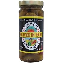 Olives In Pain - Olives Tortured By Five Kinds of Chiles. They May Not Be as Hot as Insanity Sauce But These Olives Will Torture You None the Less. You Can Even Eat The Chilis if You Dare!