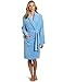 Seven Apparel Hotel Spa Collection Herringbone Textured Plush Robe, Blue
