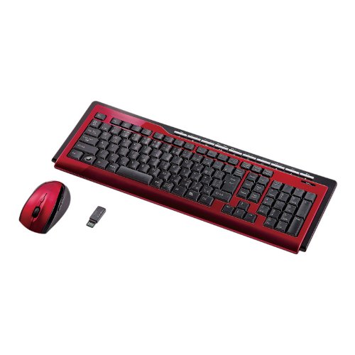 Cover image : SANWA SUPPLY SKB-WL10SETR マウス付きワイヤレスキーボード レッド