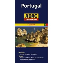 ADAC L�nderkarte Portugal 1:400.000: Register: Legenden, Citypl�ne, Ortsregister. Karte: Sehensw�rdigkeiten, Natur- und Nationalparks, landschaftlich sch�ne Strecken