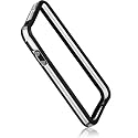 Bumper Schutzhülle für iPhone 4S / 4 ...::: transparent ... / schwarz :::... mit Metallbuttons von Wicked Chili