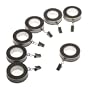 Levolor Decorative Fluted Ring, Set of 7, Antique Pewter, Use With Rods Up To 1-Inch Diameter