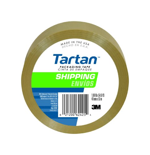 Tartan Box Sealing Tape, 1.88 x 54.6 Yards, Tan (3710T)