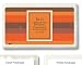 Baby Keepsake: Orange Circles and Stripes Design Personalized Mint Container Favors - (Set of 24)