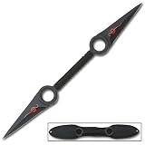 Kunai Double Edge Knife Black