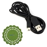 GTMax 6FT USB 2.0 A to Mini-USB B 5-Pin Cable for Cellphone, MP3 Players, PDAs, Digital Camera,Camcorder with Mini B 5-pin jack + Cup Pad