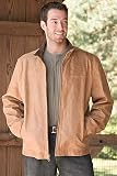Men's Zip Front Leather Jacket
