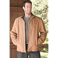 Men's Zip Front Leather Jacket