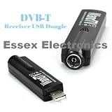 Essex Electronics TV DVB-T USB 2.0 Tuner/Receiver/ Adapter/Dongle/Stick Freeview with Aerial, Remote Control and HDTV for PC and Laptop (supports XP / Vista 32bit/64bit/Windows 7/Linux).supports video formats MPEG1/2/4 and H.264 with FREE DELIVERY!