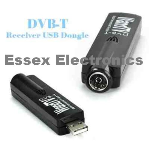 Essex Electronics TV DVB-T USB 2.0 Tuner/Receiver/ Adapter/Dongle/Stick Freeview with Aerial, Remote Control and HDTV for PC and Laptop (supports XP / Vista 32bit/64bit/Windows 7/Linux).supports video formats MPEG1/2/4 and H.264 with FREE DELIVERY!