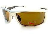 Puma - New PUMA CHILLER PU 15011 PU15011 Beige Frame & Brown Lens SUNGLASSES Size 63-17-125