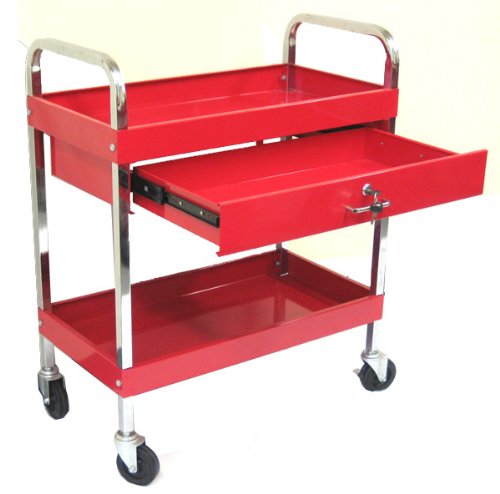 Excel TC303D-Red 30-Inch Steel Tool Cart, Red