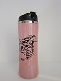 Stainless Steel Coffee Tumbler with Horse Design-Pink Pearl On Sale Stainless Steel Horse Water Bottle