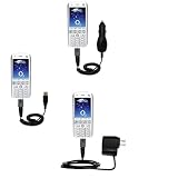 Deluxe Kit for the O2 XPhone IIm includes a USB cable with Car and Wall Charger - Gomadic Brand w/ TipExchange Technology