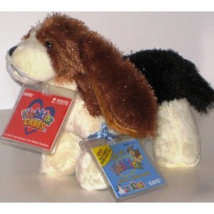 Lil'Kinz Virtual Pet Plush - BASSET HOUND (with Red Webkinz Cares Tag)