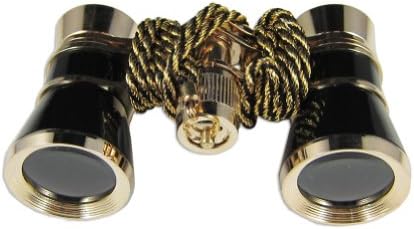 Kaxidy Exquisite Theater/Opera 3x25 Glasses Coated Binocular Telescope Red and Gold Trim
