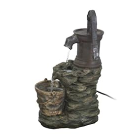 Astonica Outdoor Garden Water Fountain 3 Tier w/ Pump