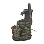 Astonica Outdoor Garden Water Fountain 3 Tier w/ Pump