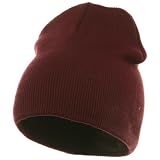 Superior Cotton Knit Cap-Maroon W16S11E