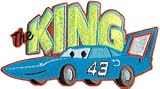 Disney Pixar Cars The King Embroidered Iron On Movie Patch DS-259