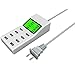 Vorosy@ 8-port Smart USB Desktop Charger Station with 2.4a Output Each Port - For Apple Ipad, Iphone, Samsung Smartphone, Tablet, Htc, Lg and More ,With Green LED Display - Displays Voltage,white (8-port Usb)