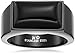 Men's Black-Tone Stainless Steel Black Onyx Ring, Size 12