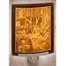 Alice in Wonderland Tea Party with Mad Hatter - Curved Porcelain Lithophane Night Light Art By Delamare