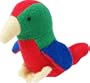 Multi Pet Puppy Buddies Parrot 4 in Plush Dog Toy