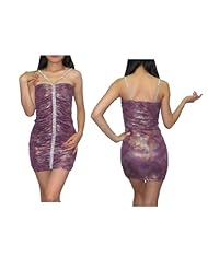 Sexy Cotton/Polyester Stretchy Beaded Mini Dress 