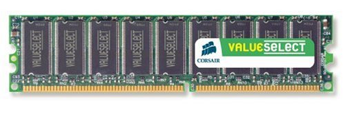 Corsair Memory VS1GB400C3 1 GB PC-3200 400MHz 184-pin DDR Desktop Memory