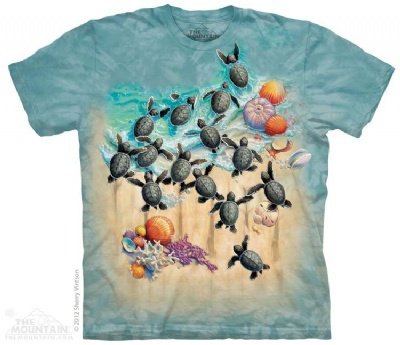 Green Turtle Hatchling The Mountain Youth Kids Child T-Shirt