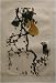 Chinese Brush Painting - Magpie with Calabash hand painted watercolor on rice paper
