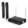 Electronic-Star - Ensemble 2 micros sans fil - Set double microphones pour karaoke, discours (80m, longue dur�e, r�duction de bruits) Noir