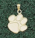Anderson Jewelry Clemson Tigers Paw 5/8 Gold Charm