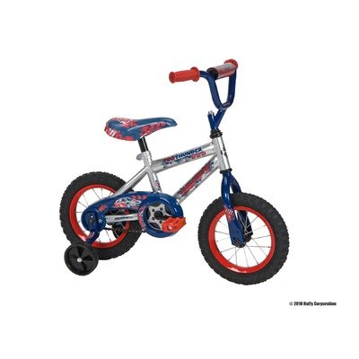 Huffy Boy's Pro Thunder Bike (12-Inch, Silver/Blue)