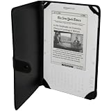 Igadgitz Luxury Black Genuine Leather Case Cover Sleeve For Amazon Kindle 2 Global Wireless 6"