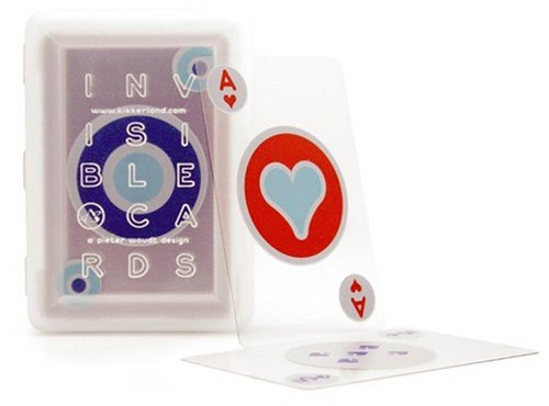 Kikkerland Design Invisible Playing Cards