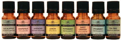Gift Set Essential Oil Top 8-10ml (Spearmint, Lemon, Tea Tree, Sweet Orange, Grapefruit, Eucalyptus, Peppermint, Lavender)