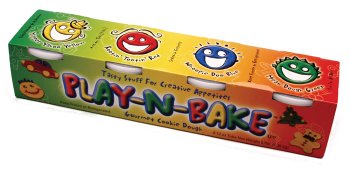 Chippery Gourmet Play-N-Bake Colored Cookie Dough - Two, 4-12 oz. Tubs by Chippery