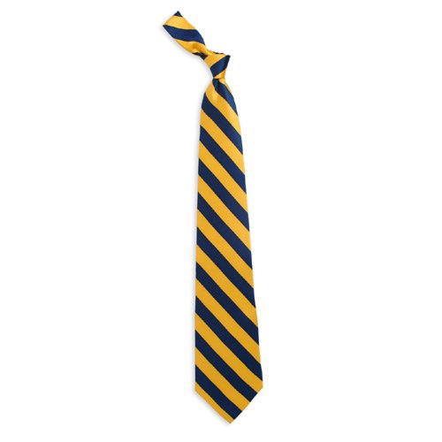 Michigan Wolverines NCAA Stripes Mens Tie (100% Silk)