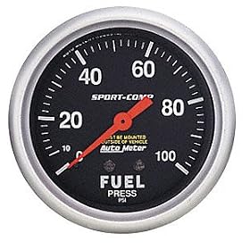 Auto Meter 3312 Sport-Compact Mechanical Fuel Pressure Gauge
