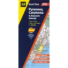 Pyrenees, Catalonia and Balearic Islands (AA Road Map Spain & Portugal)