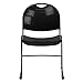 Flash Furniture HERCULES Series 880 lb. Capacity Black Ultra-Compact Stack Chair with Black Powder Coated Frame