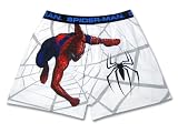  : Men's SPIDER-MAN WHITE Boxer. Spiderman Shorts 100% Cotton. Size L Large